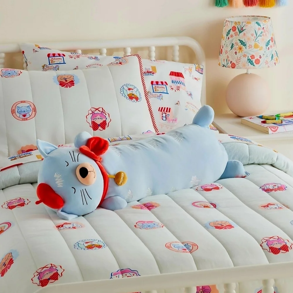 Pillowfort 2026 Cat Kid's Long Weighted Plush Throw Pillow special needs autism